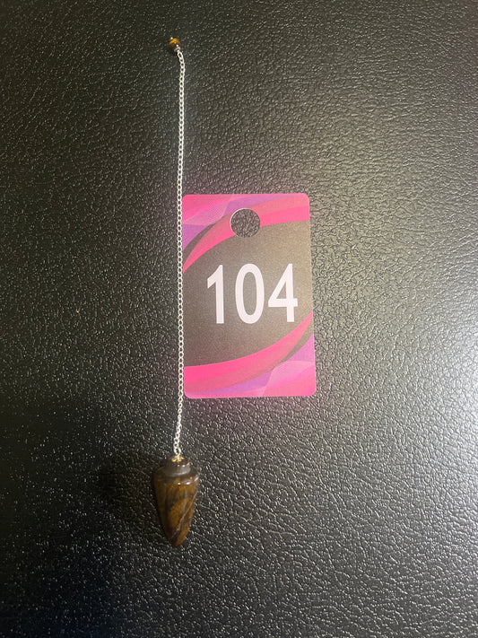 #104  Tiger Eye pendulum