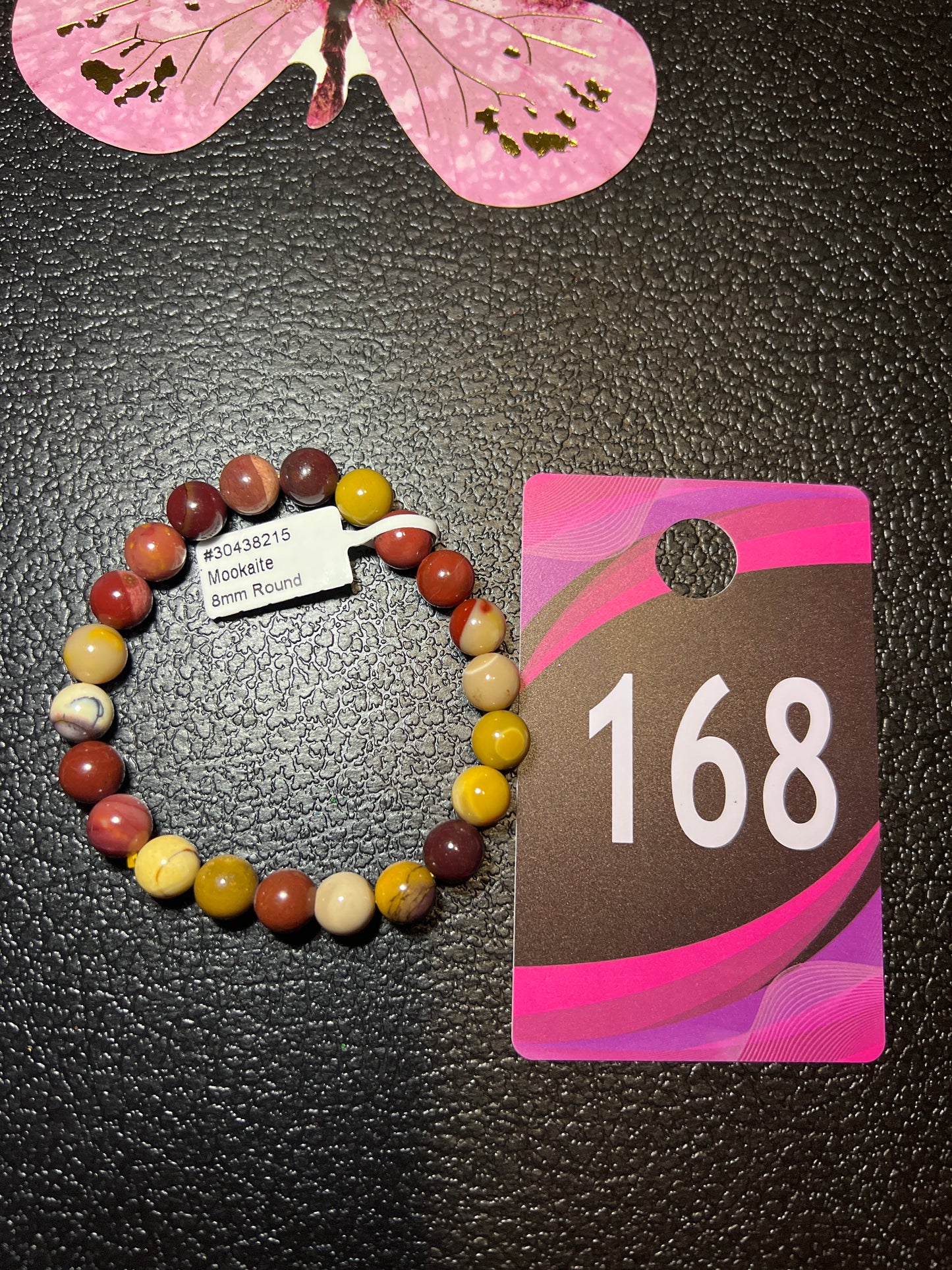 #168 Mookaite 8mm Round Bracelet