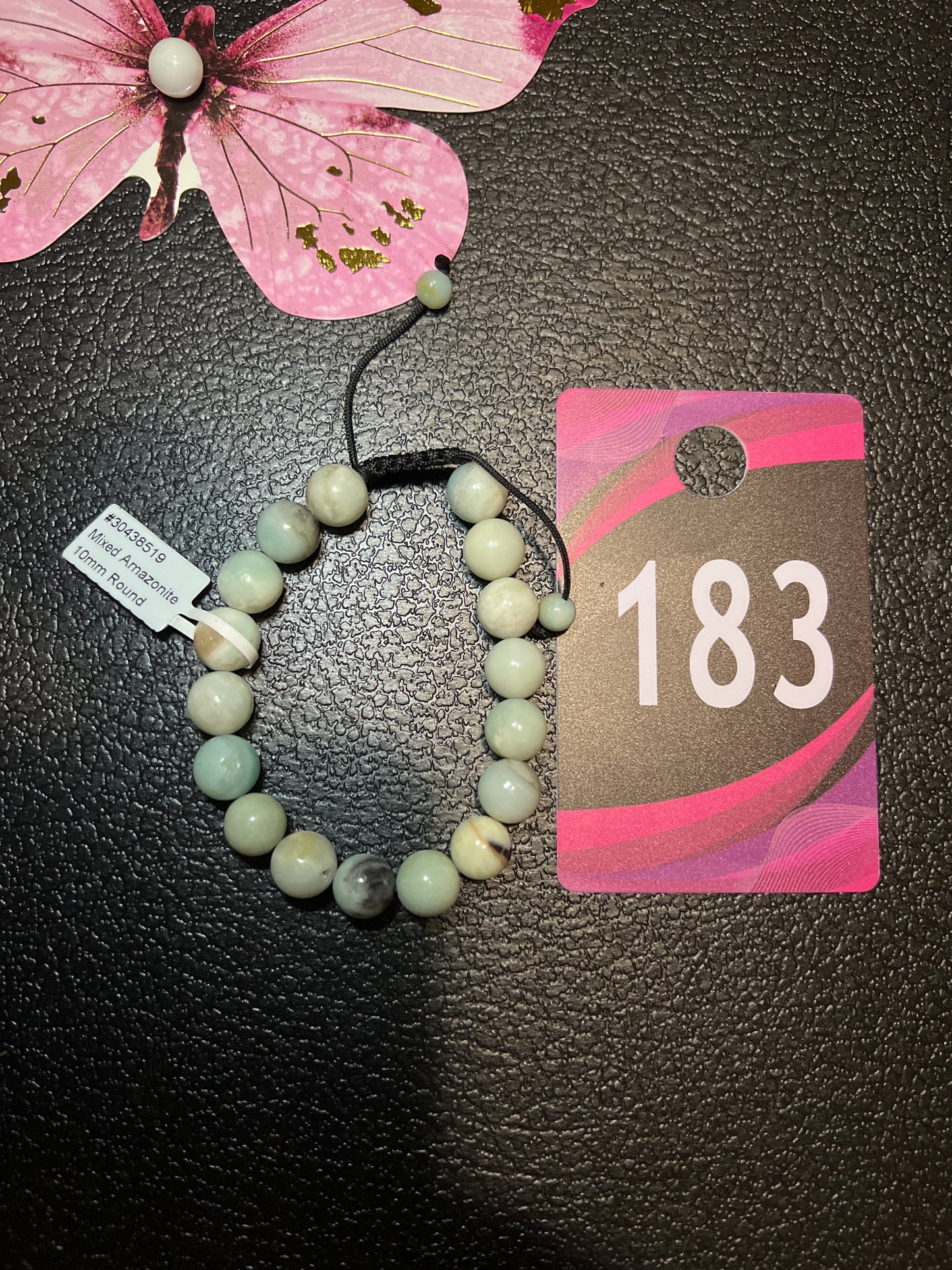 #183 Amazonite 10mm Round Bracelet