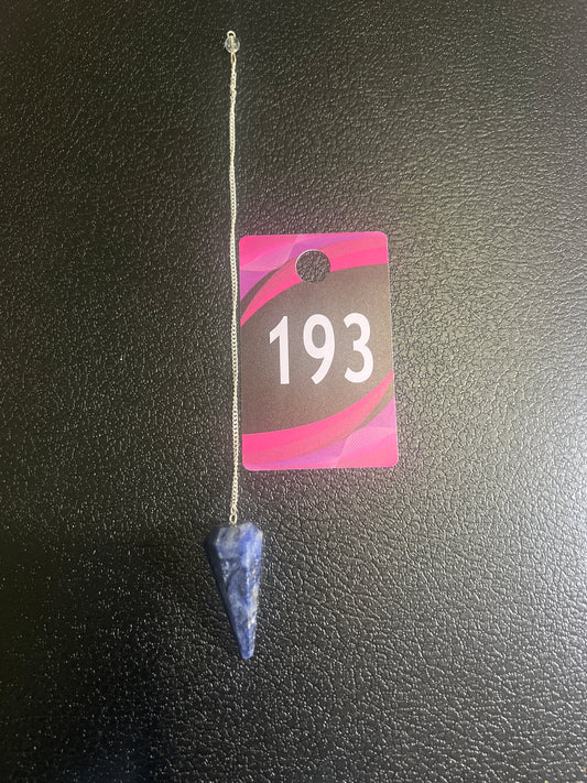 #193  6-sided Sodalite pendulum