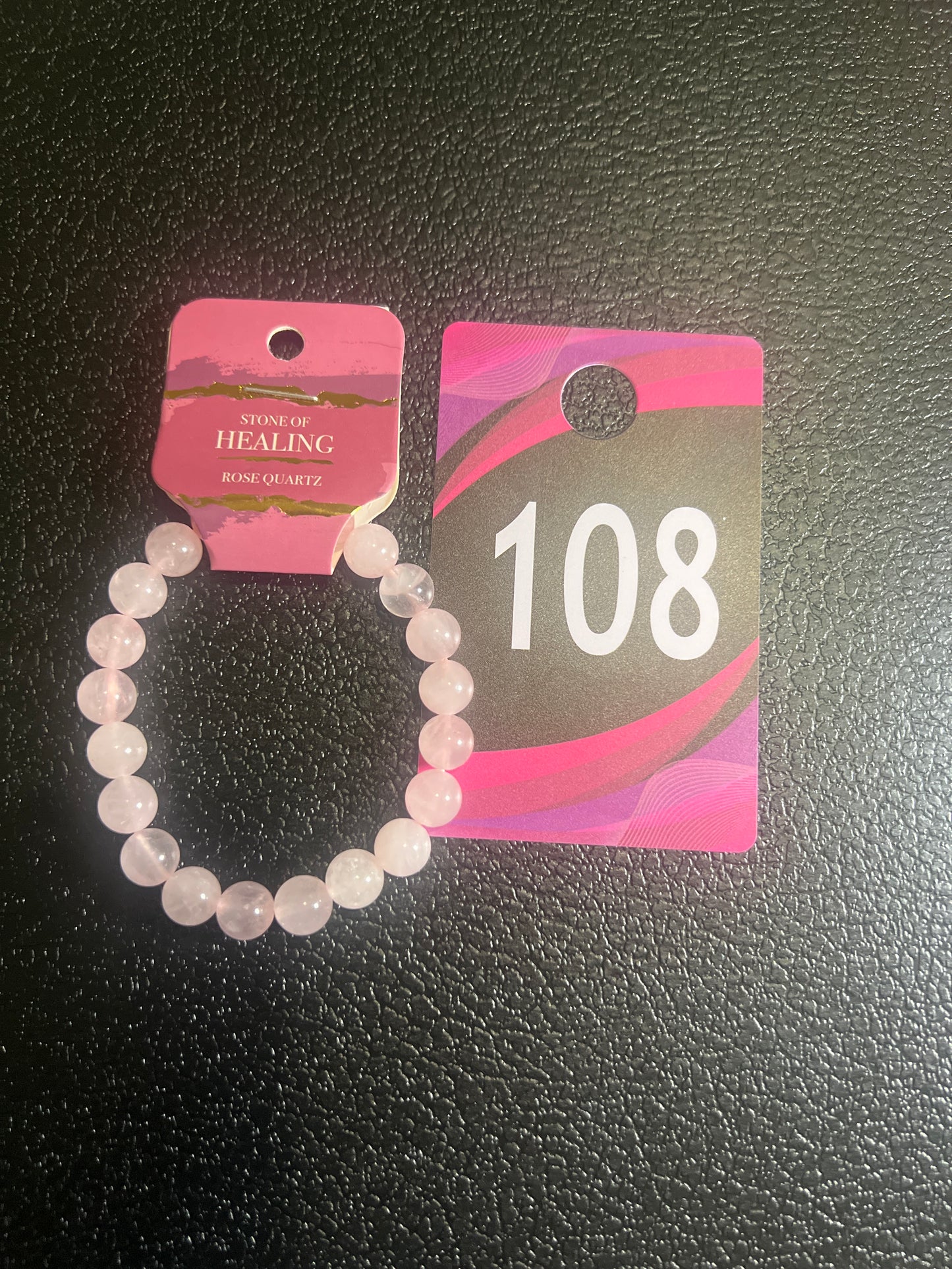 #108  8mm Rose Quartz bracelet